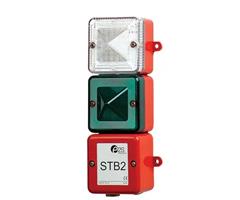 STB2DCAA0A1R-024LRLA E2S STB2DCAA0A1R-024LRLA LED Alarm Tower STB2DCR 24vDC [red] with RED &amp; AMBER LED Elements